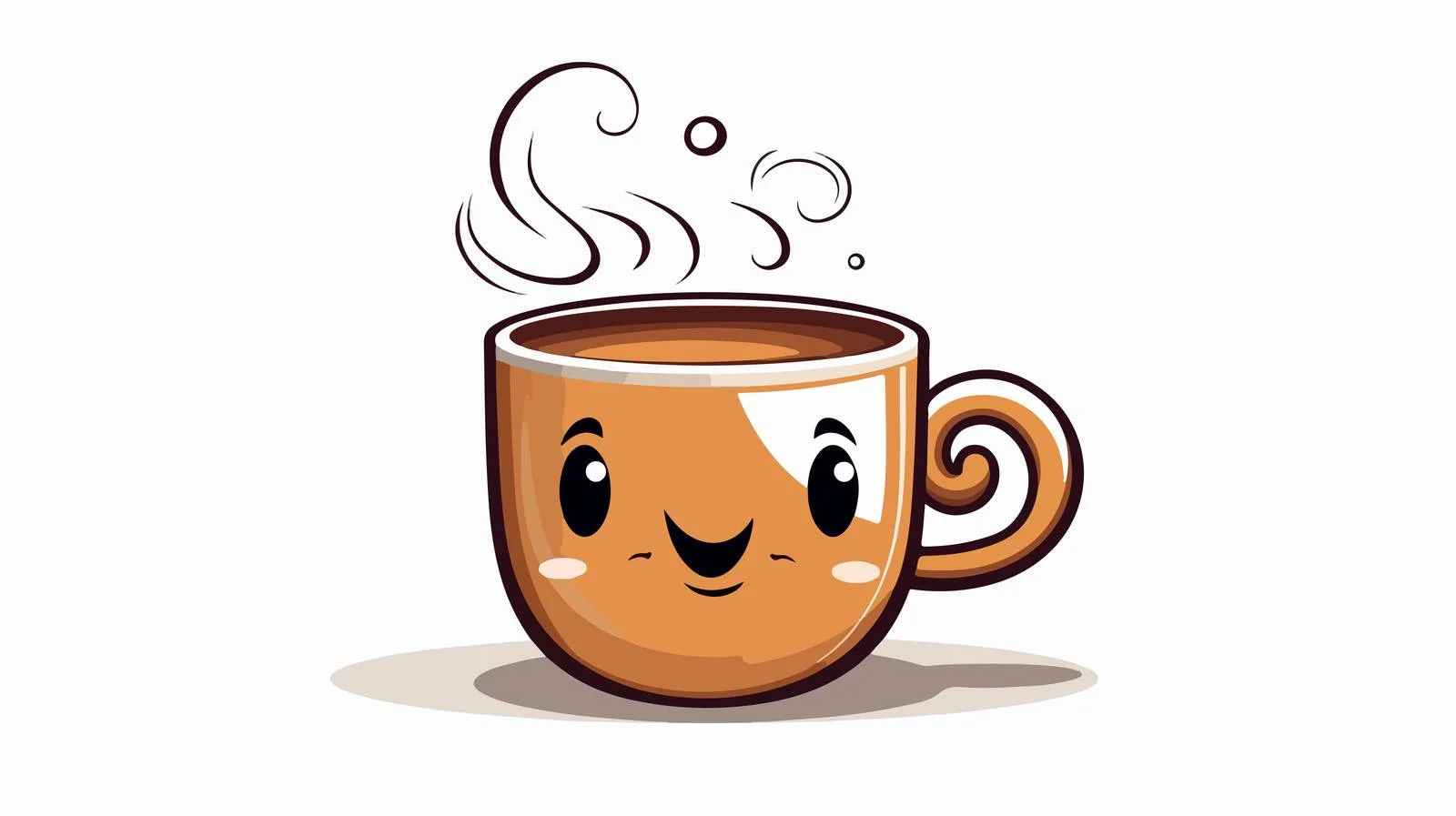 Cartoon Coffee Cup Vector Illustration — free download from Dotvec