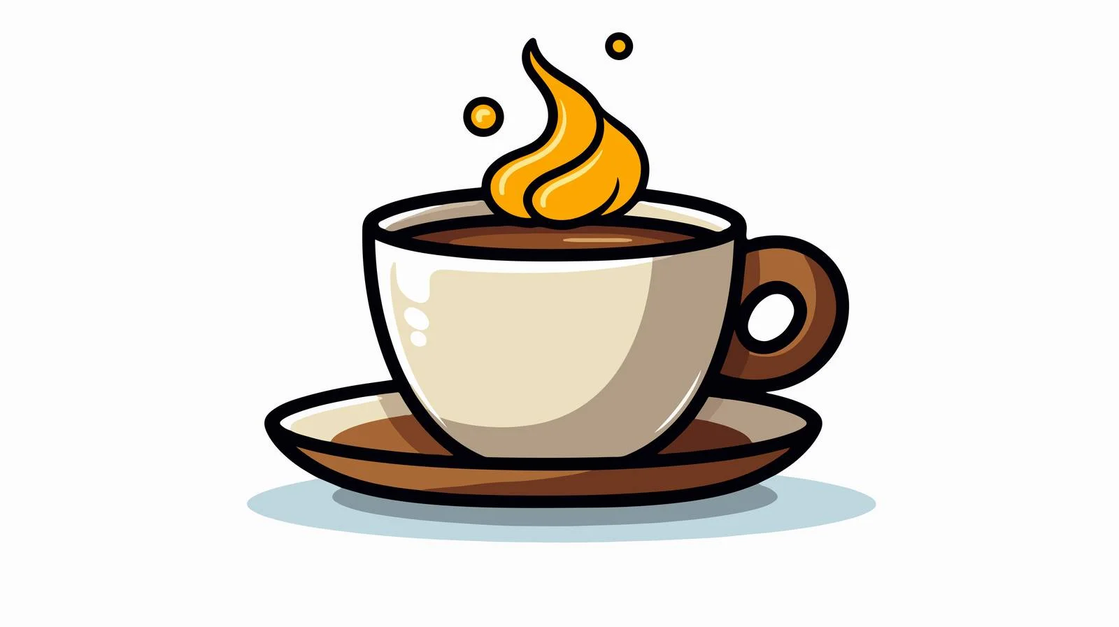Cartoon Coffee Cup Vector Illustration — free download from Dotvec