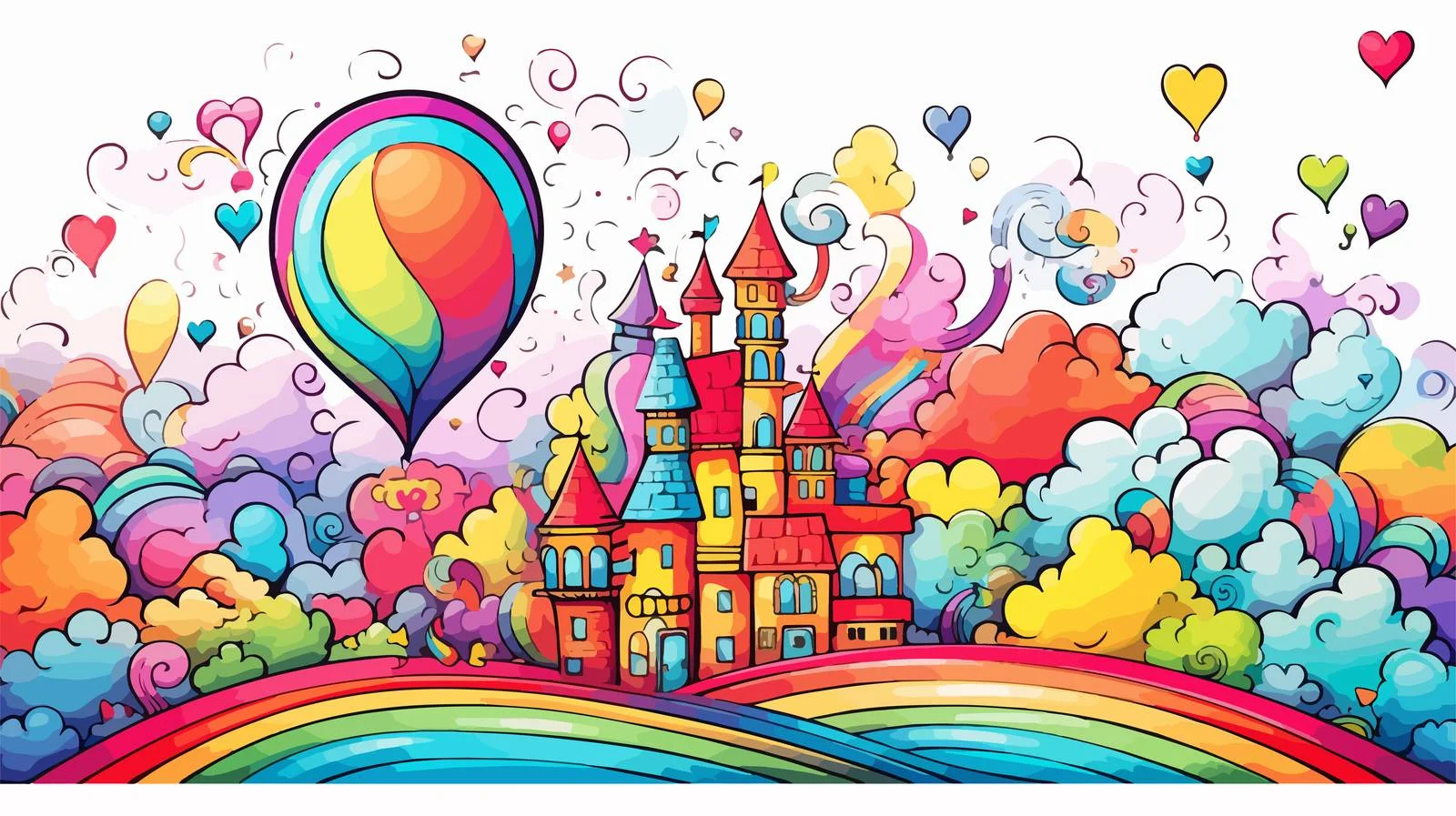 Colorful Cartoony Car Illustration — free download from Dotvec