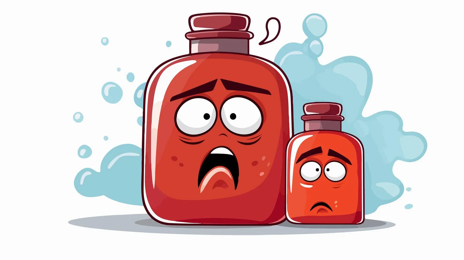 Cartoon Cough Syrup Illustration — free download from Dotvec