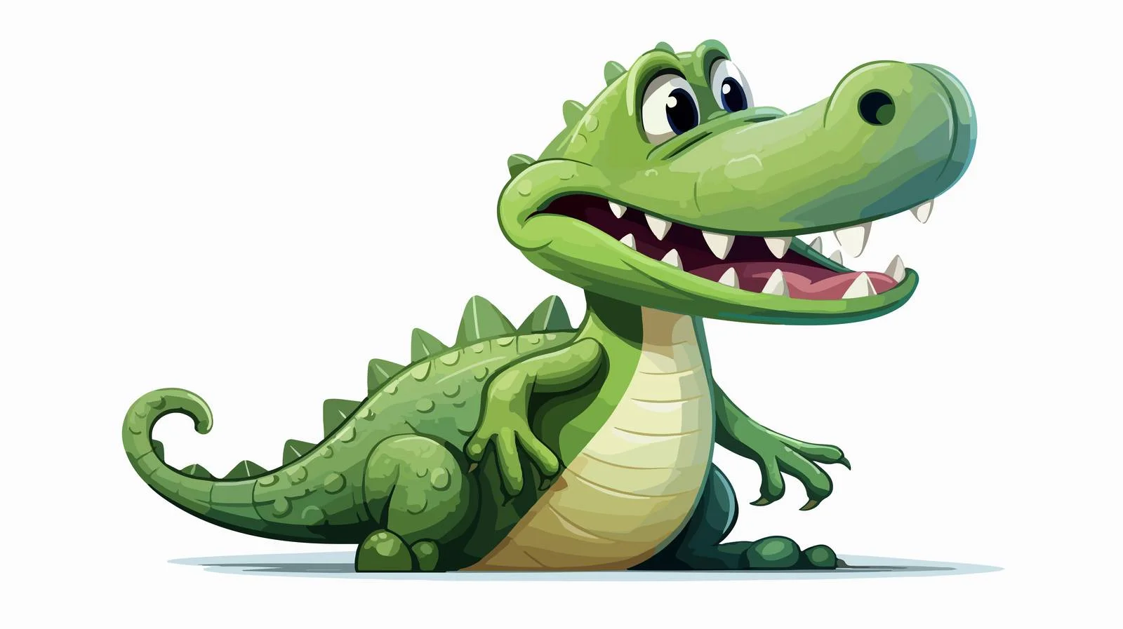 Whimsical Crazy Alligator Illustration — free download from Dotvec