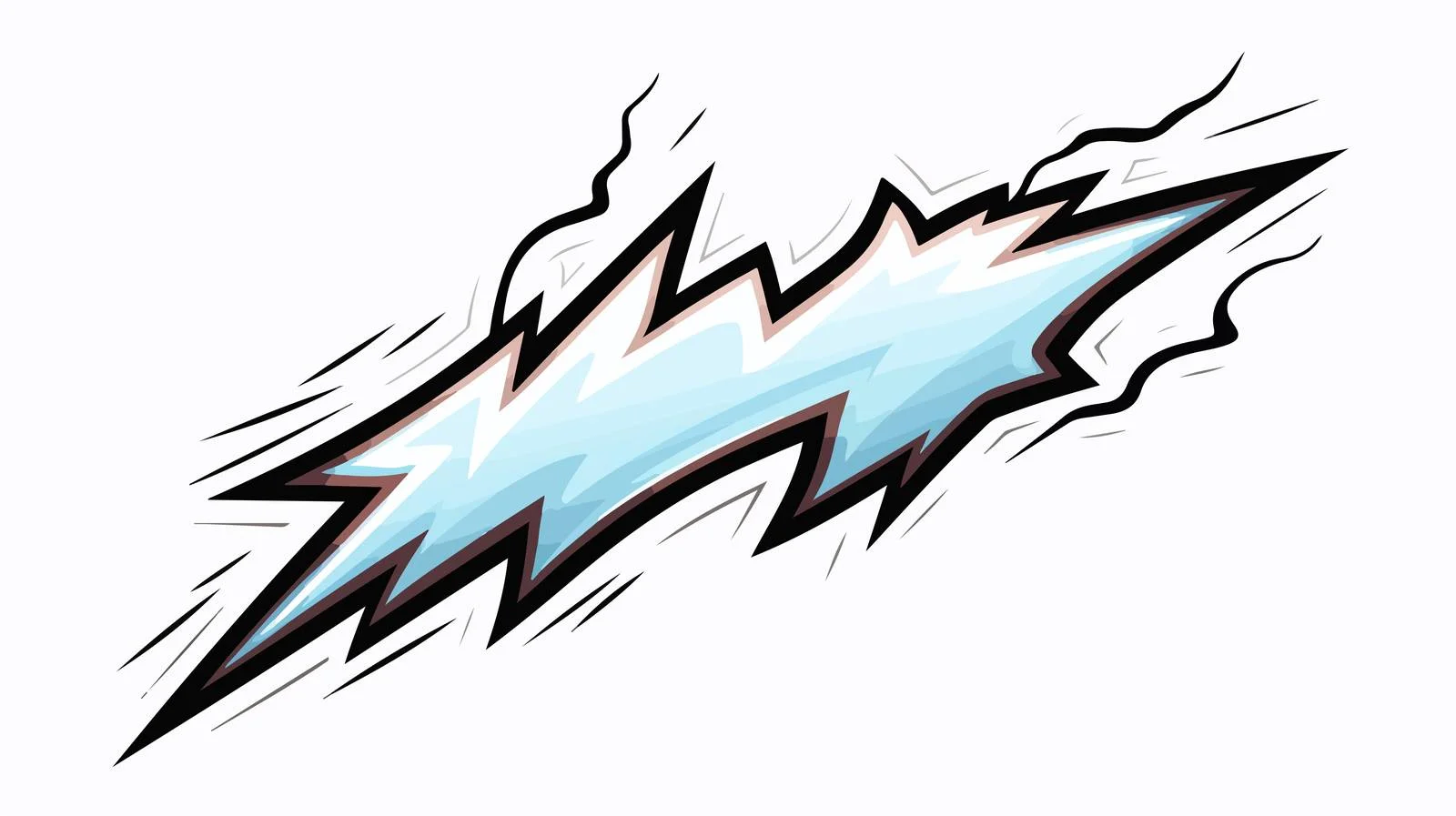 Decorative Lightning Bolt Vector Illustration — free download from Dotvec