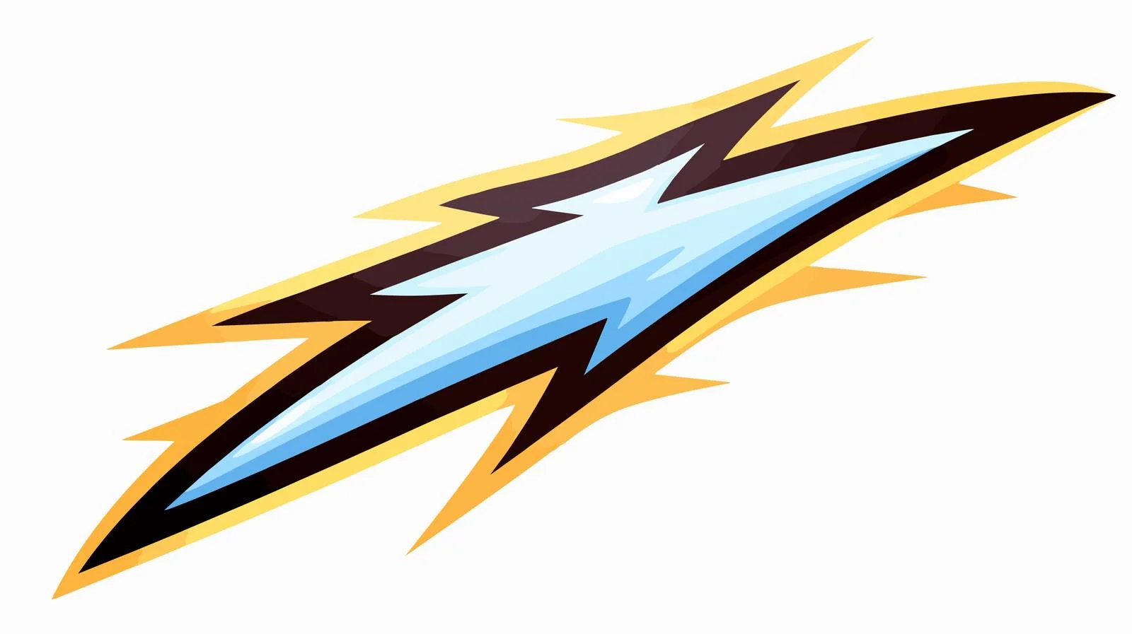 Cartoon Lightning Bolt Decoration — free download from Dotvec