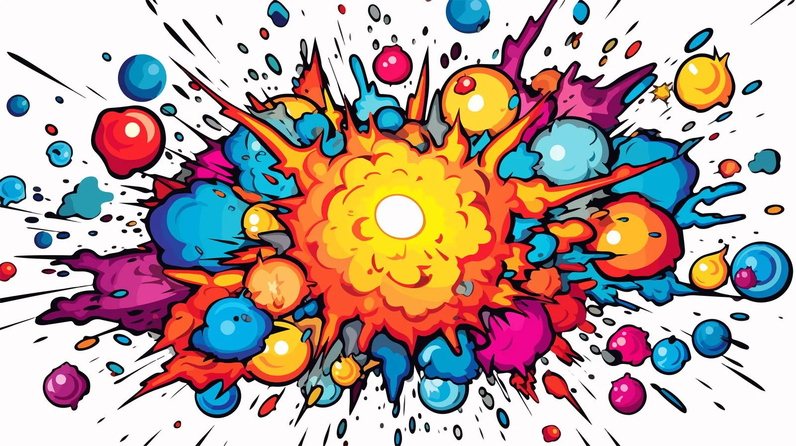 Comic Explosion Symbol Vector Illustration — free download from Dotvec