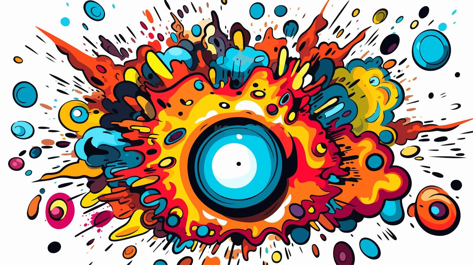 Cartoon Explosion Symbol Vector Illustration — free download from Dotvec