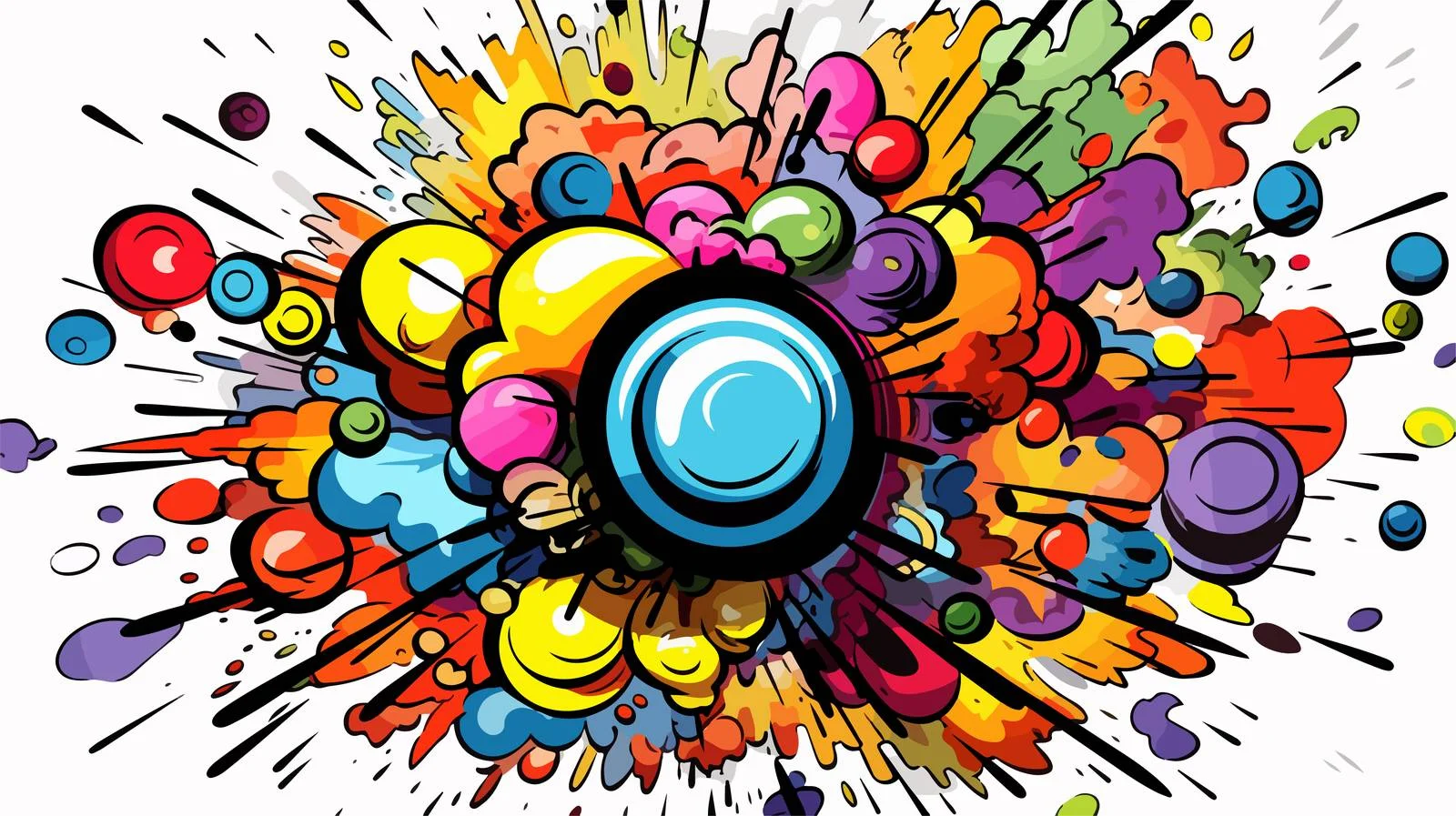 Cartoon Explosion Symbol Vector Illustration — free download from Dotvec