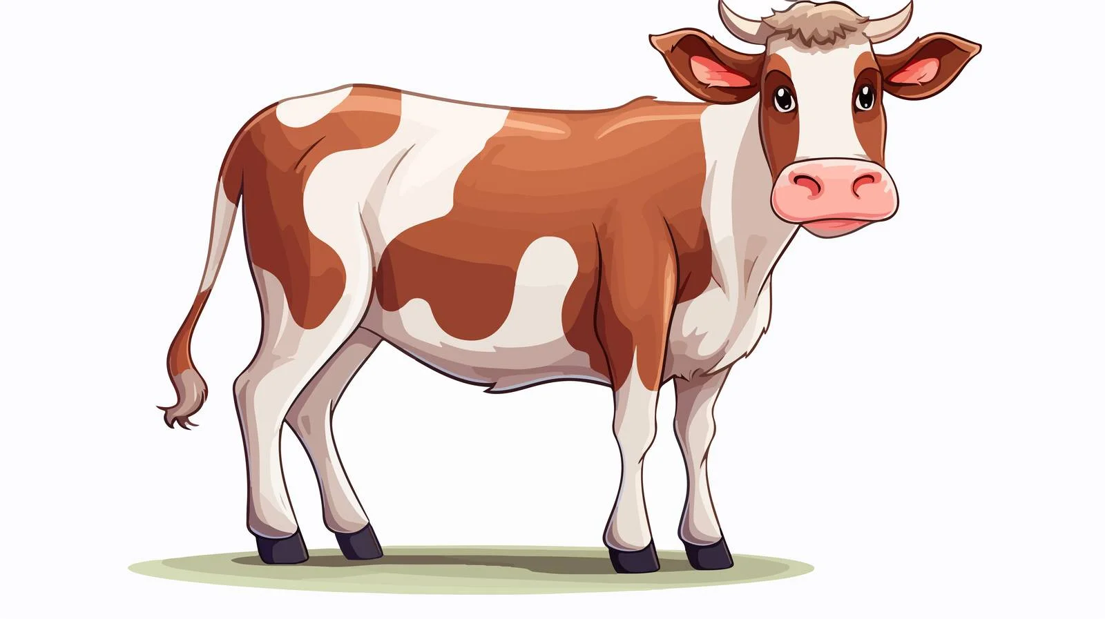 Farm Cow Cartoon Vector Illustration — free download from Dotvec