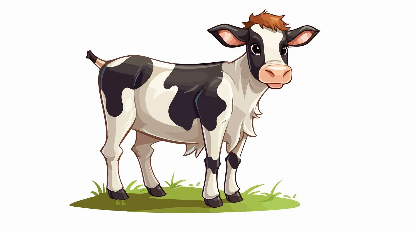 Farm Cow Cartoon Vector Illustration — free download from Dotvec