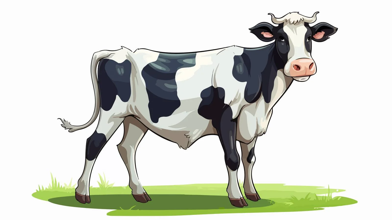 Farm Cow Cartoon Vector Illustration — free download from Dotvec