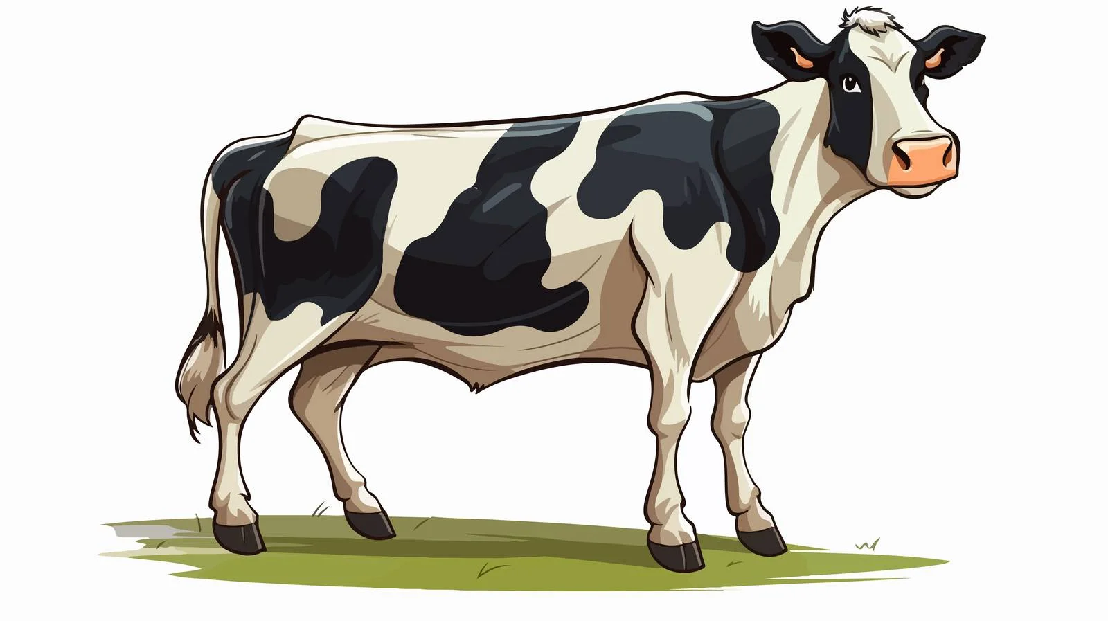 Farm Cow Cartoon Vector Illustration — free download from Dotvec