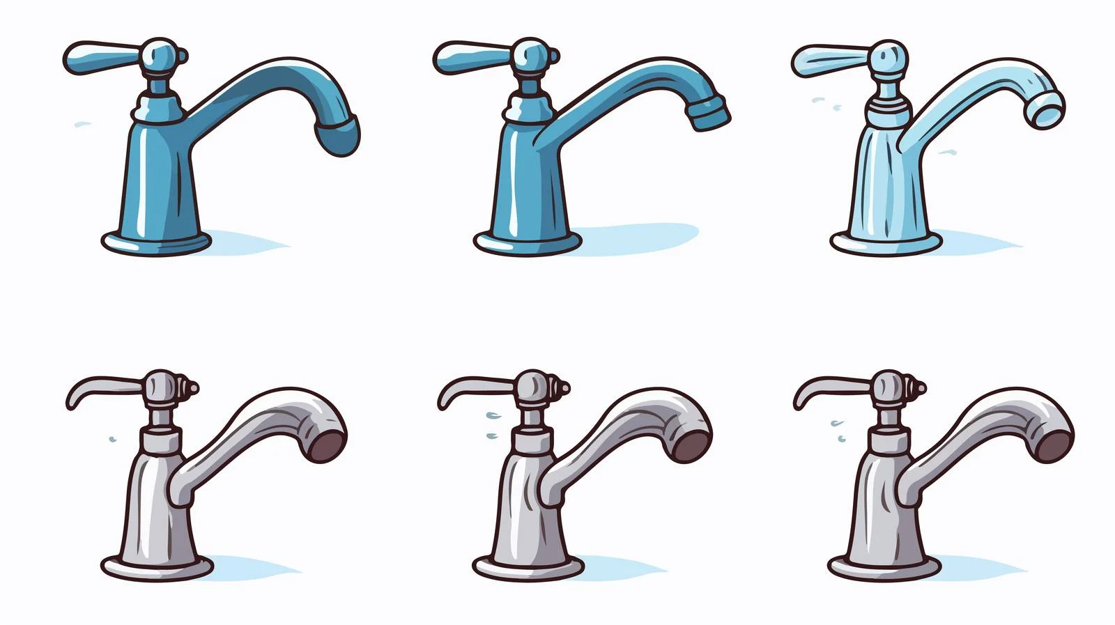 Illustrated Faucet Vector for Designs — free download from Dotvec