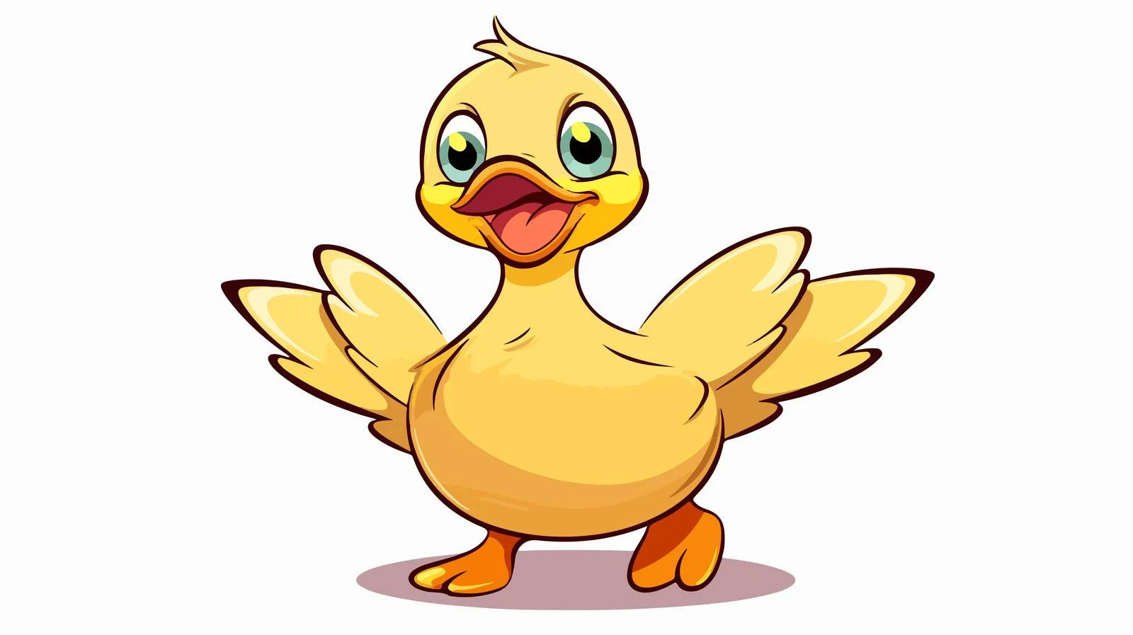 Whimsical Duck Cartoon Vector Illustration — free download from Dotvec