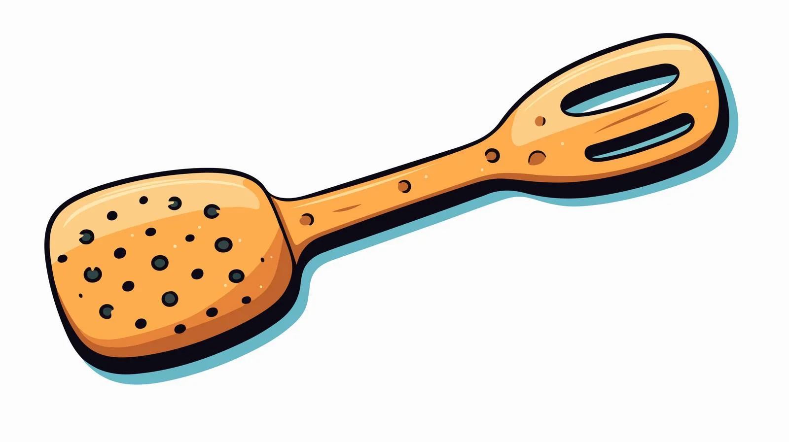 Cartoon Food Spatula Vector Illustration — free download from Dotvec