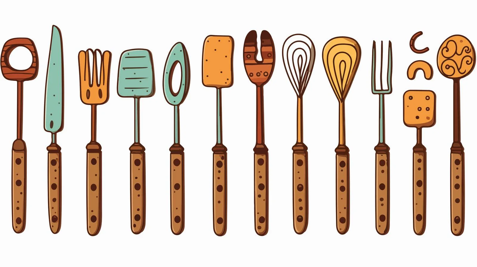 Cartoon Spatula Kitchen Utensil Vector Illustration — free download from Dotvec