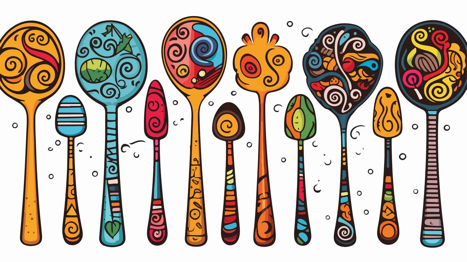 Cartoon Food Spatula Vector Illustration — free download from Dotvec