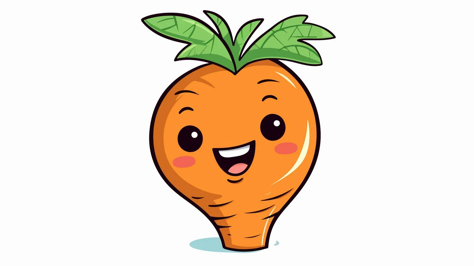Cheerful Root Vegetable Cartoon Car — free download from Dotvec