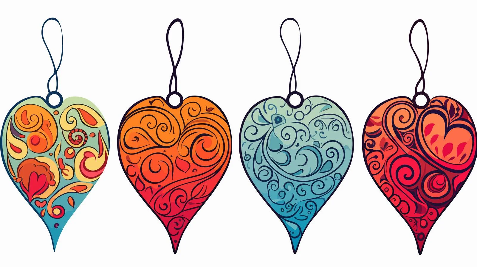 Heart Gift Tag Vector Illustration — free download from Dotvec