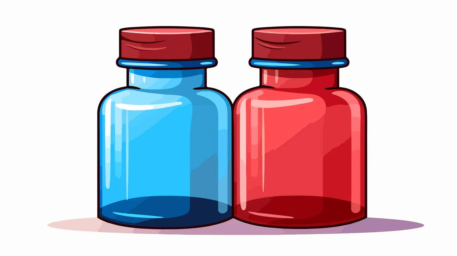 Cartoon Ink Bottle Vector Illustration — free download from Dotvec