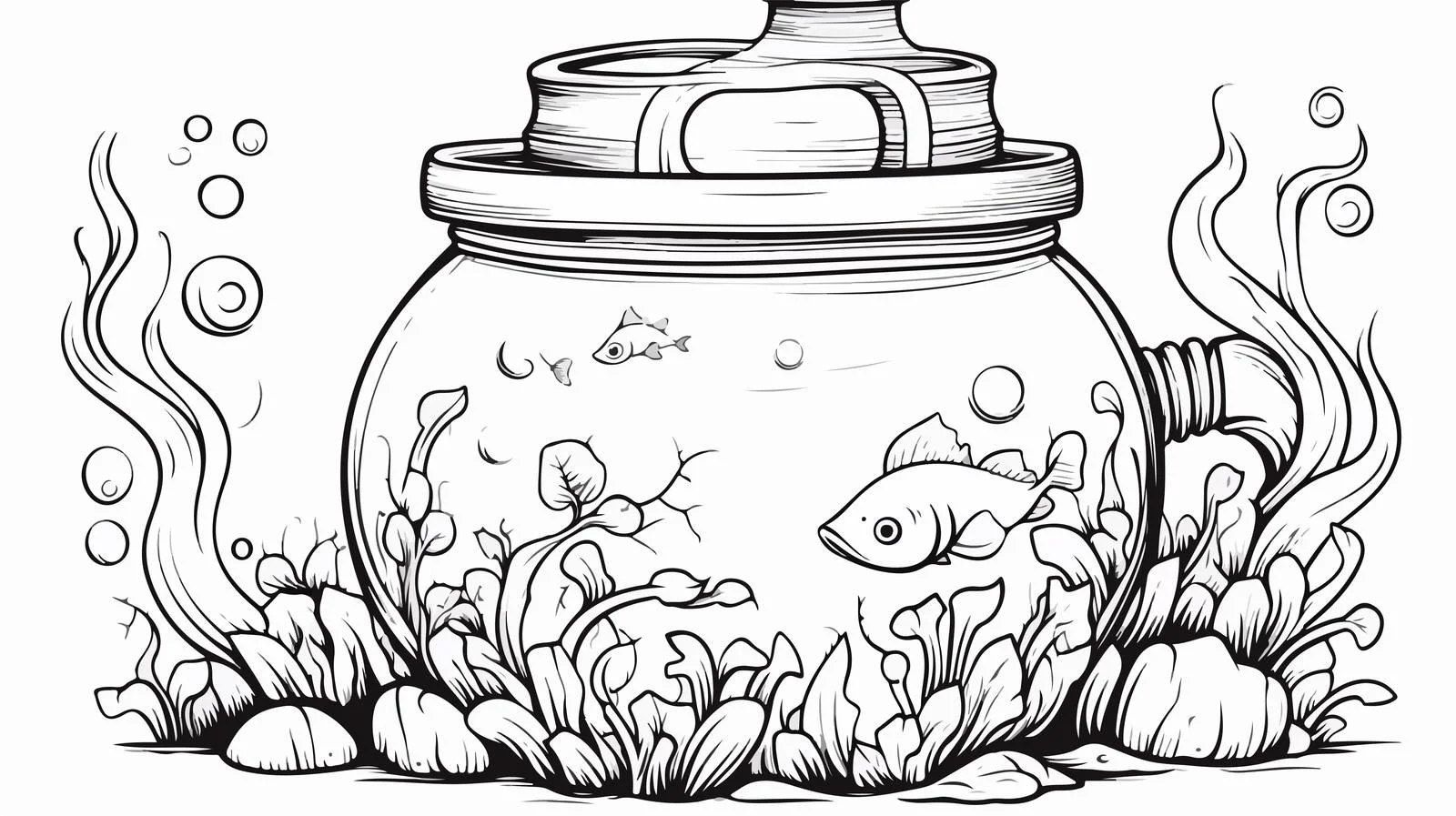 Cartoon Ink Pot Illustration — free download from Dotvec