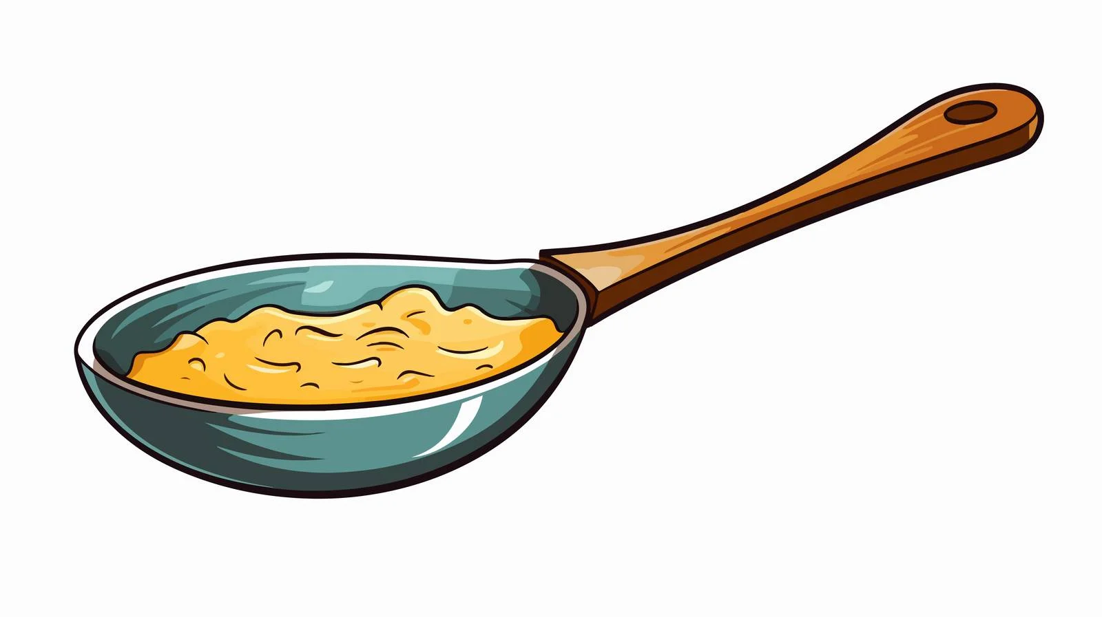 Cartoon Ladle of Food Illustration — free download from Dotvec