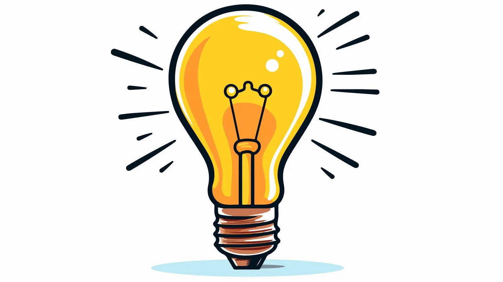 Creative Light Bulb Doodle Vector Illustration – free hand draw image from Dotvec