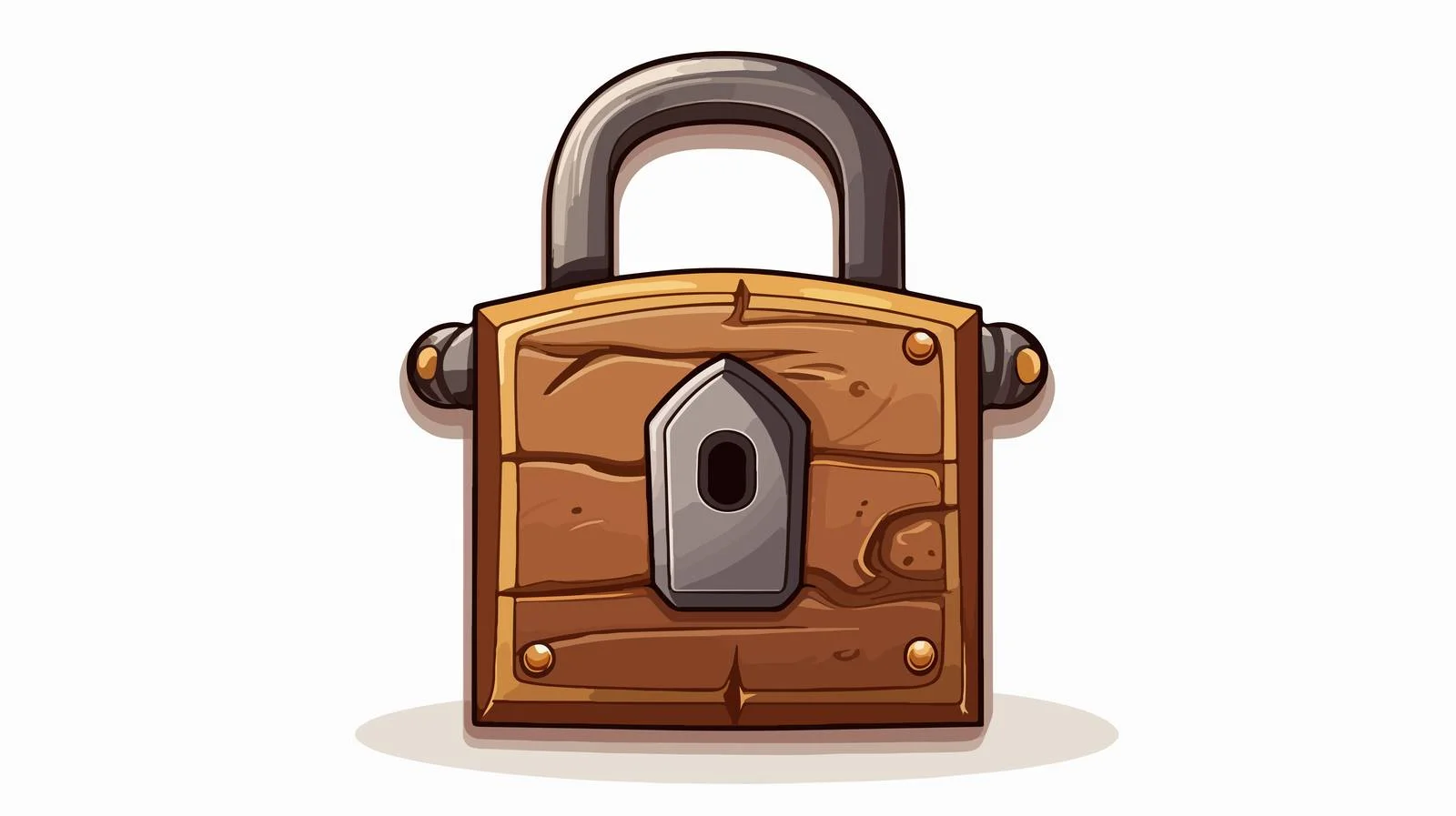 Cartoon Padlock Illustration — free download from Dotvec
