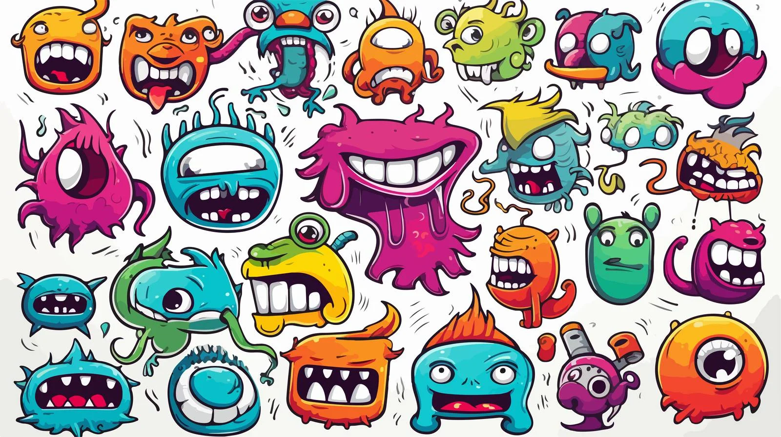 Cartoon Doodle Magnet Illustration — free download from Dotvec