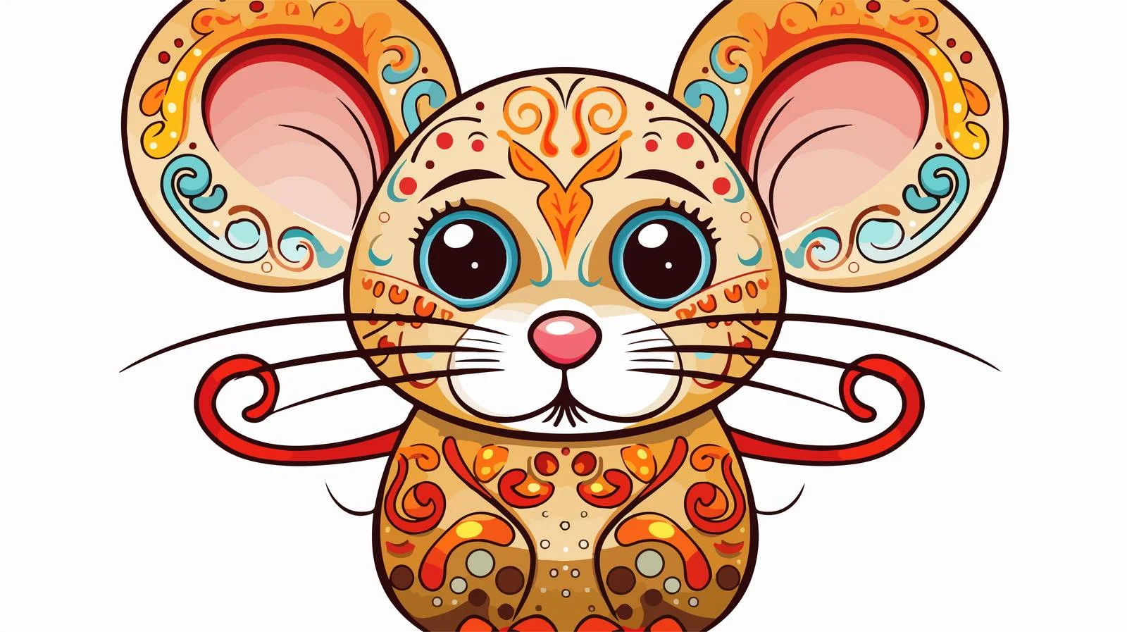 Whimsical Cartoon Mouse Illustration — free download from Dotvec