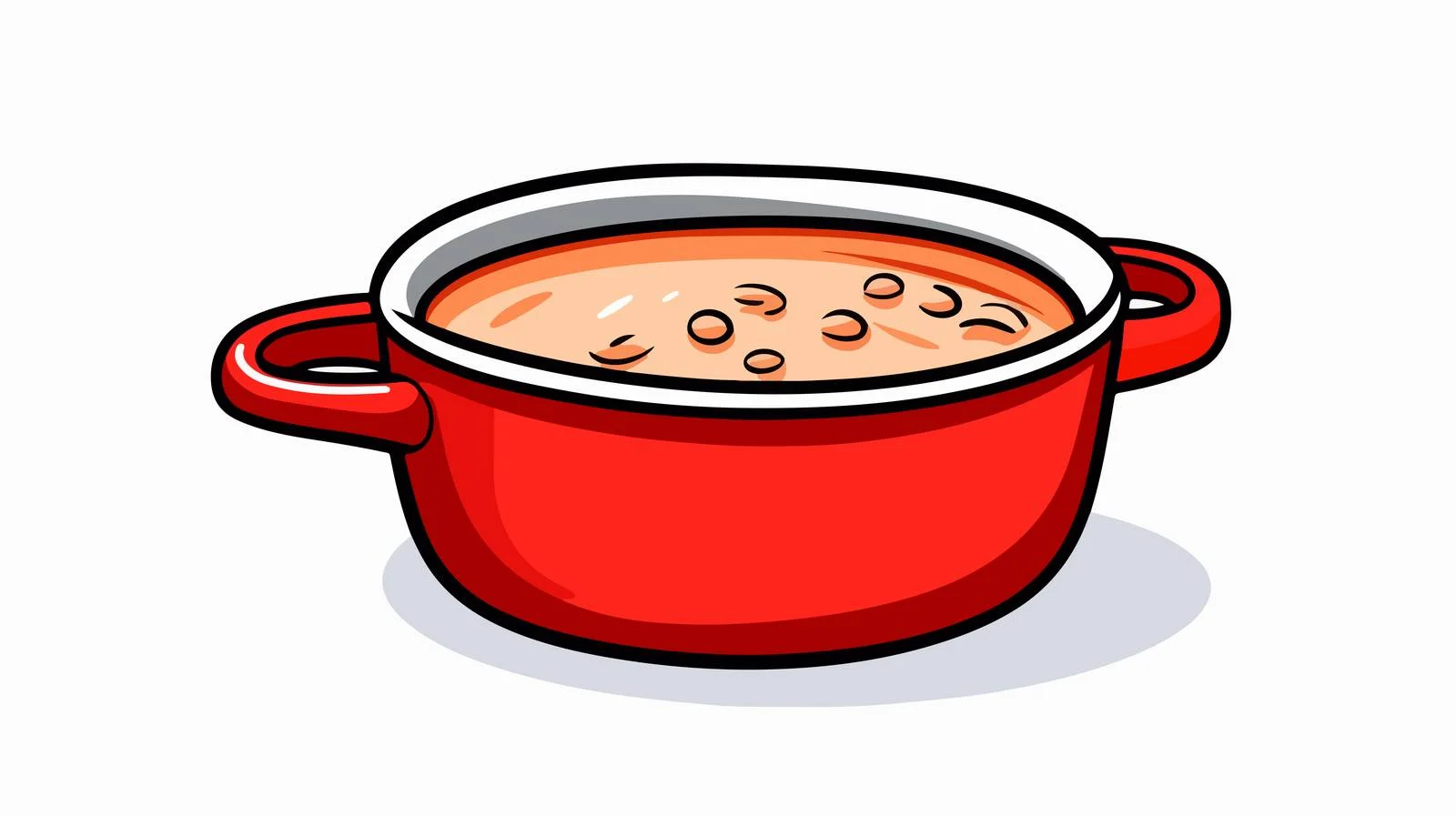 Whimsical Hot Soup Cartoon Vector Illustration — free download from Dotvec