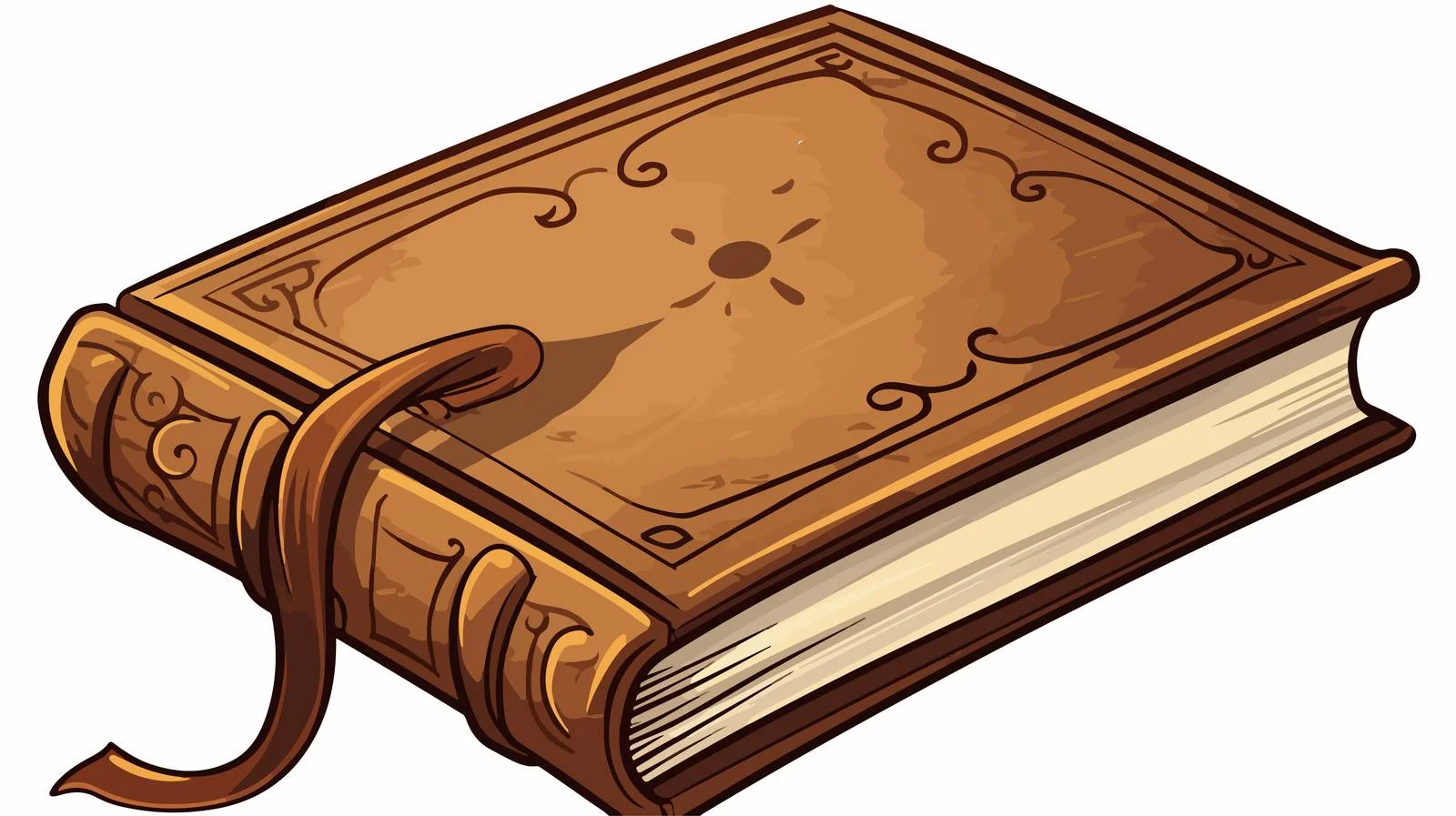 Vintage Leather Book Illustration — free download from Dotvec