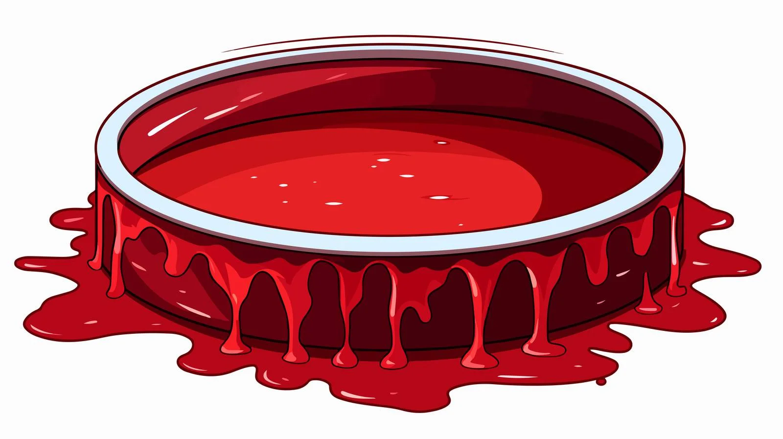 Cartoon Pool of Blood Vector Illustration — free download from Dotvec