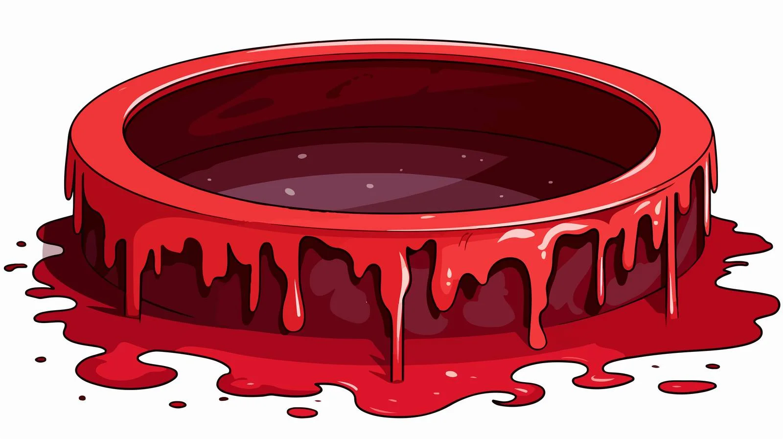 Cartoon Blood Pool Vector Illustration — free download from Dotvec