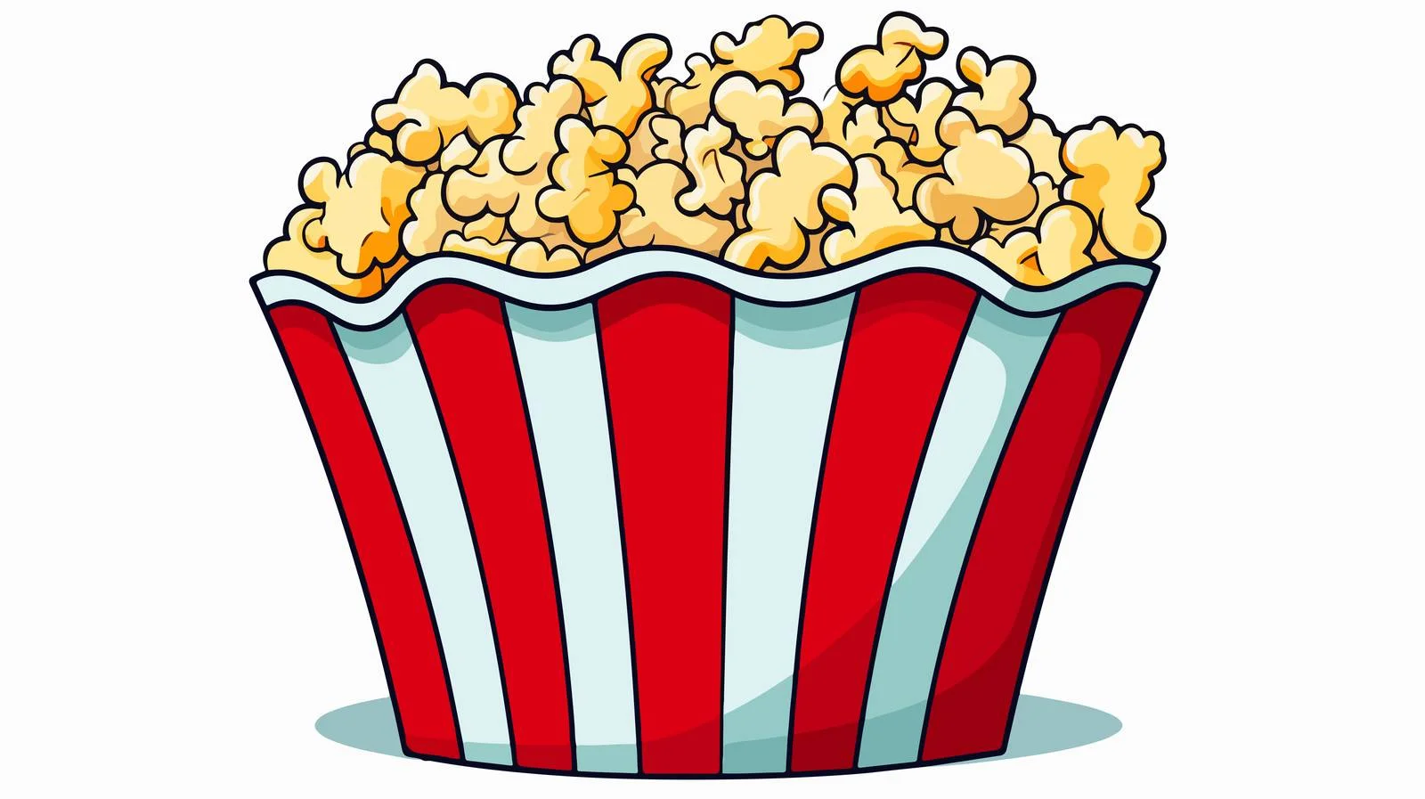 Whimsical Popcorn Vector Illustration — free download from Dotvec