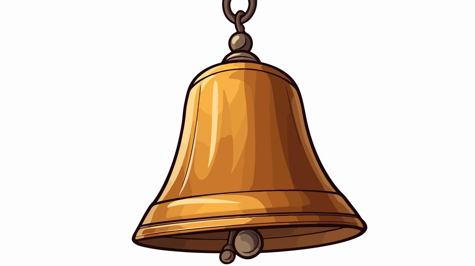 Cartoon Bell Ringing Illustration — free download from Dotvec