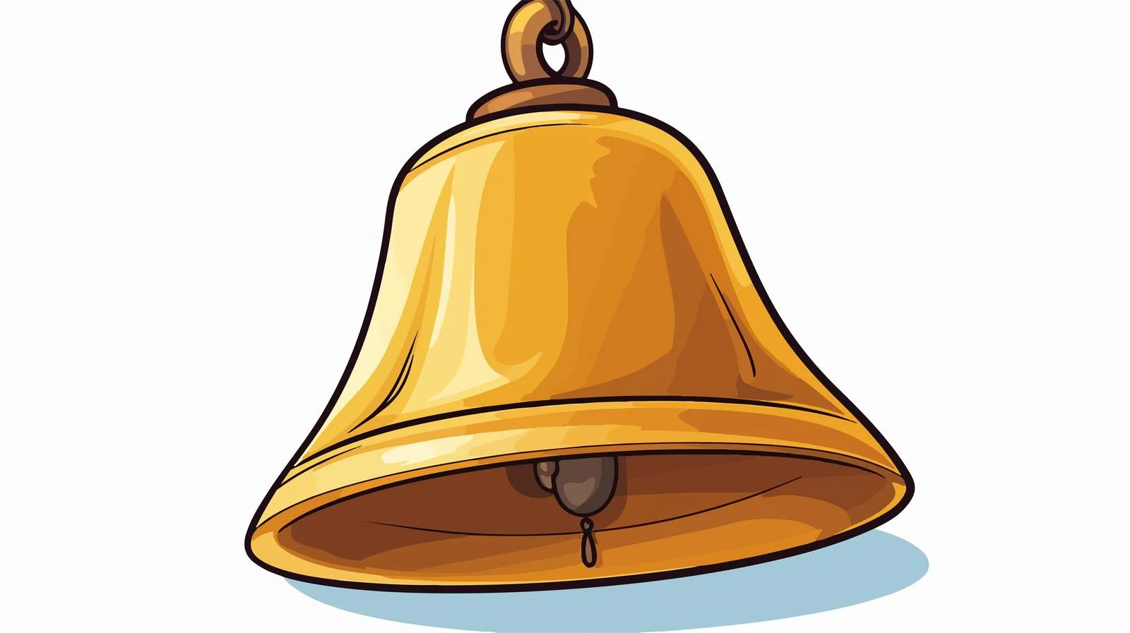 Cartoon Bell Ringing Stock Illustration — free download from Dotvec