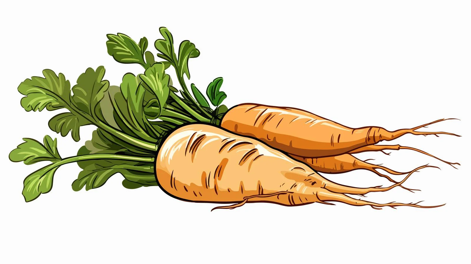 Root Vegetable Cartoon Illustration in Car — free download from Dotvec
