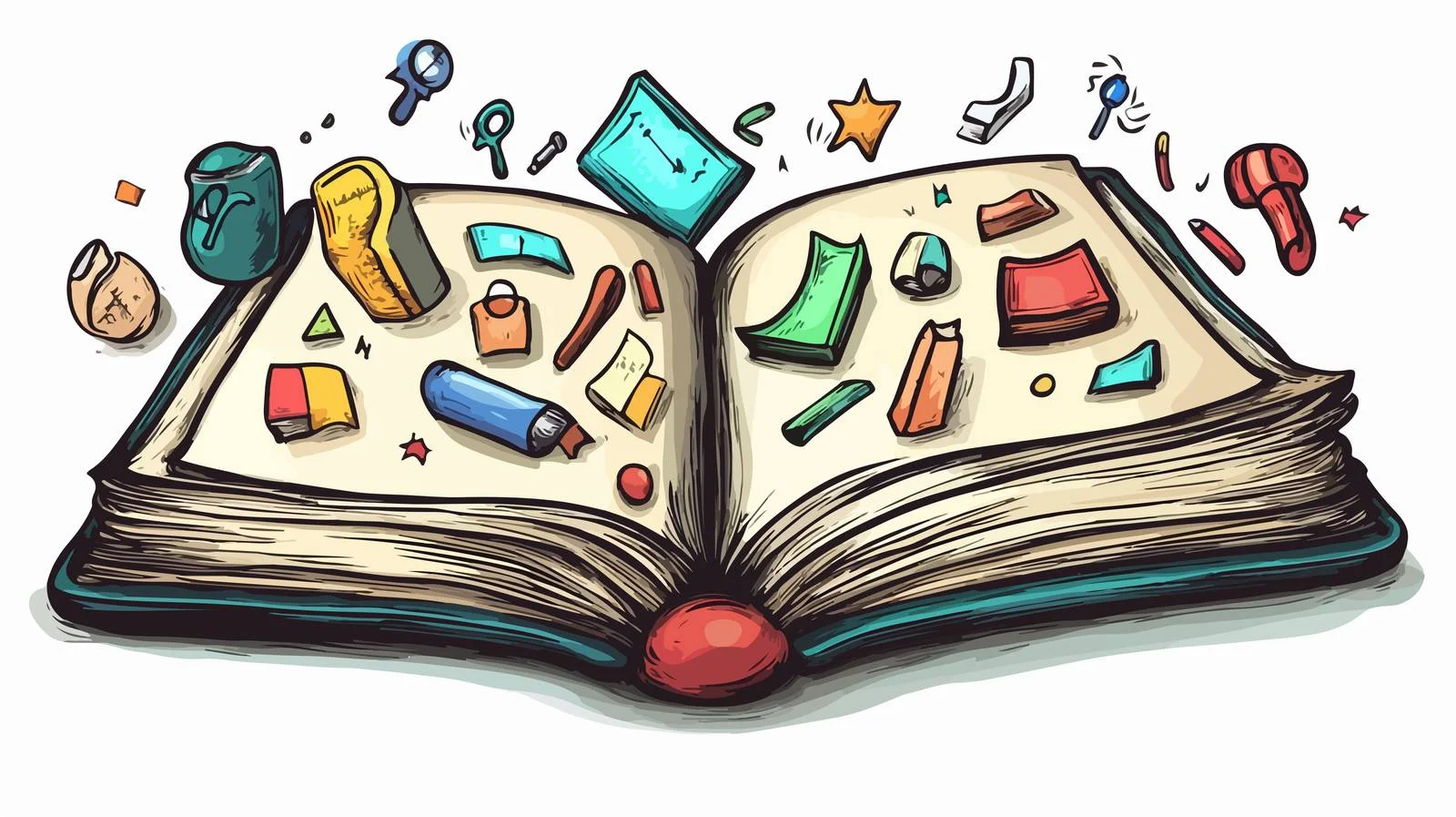 Cartoon Rule Book Vector Illustration — free download from Dotvec