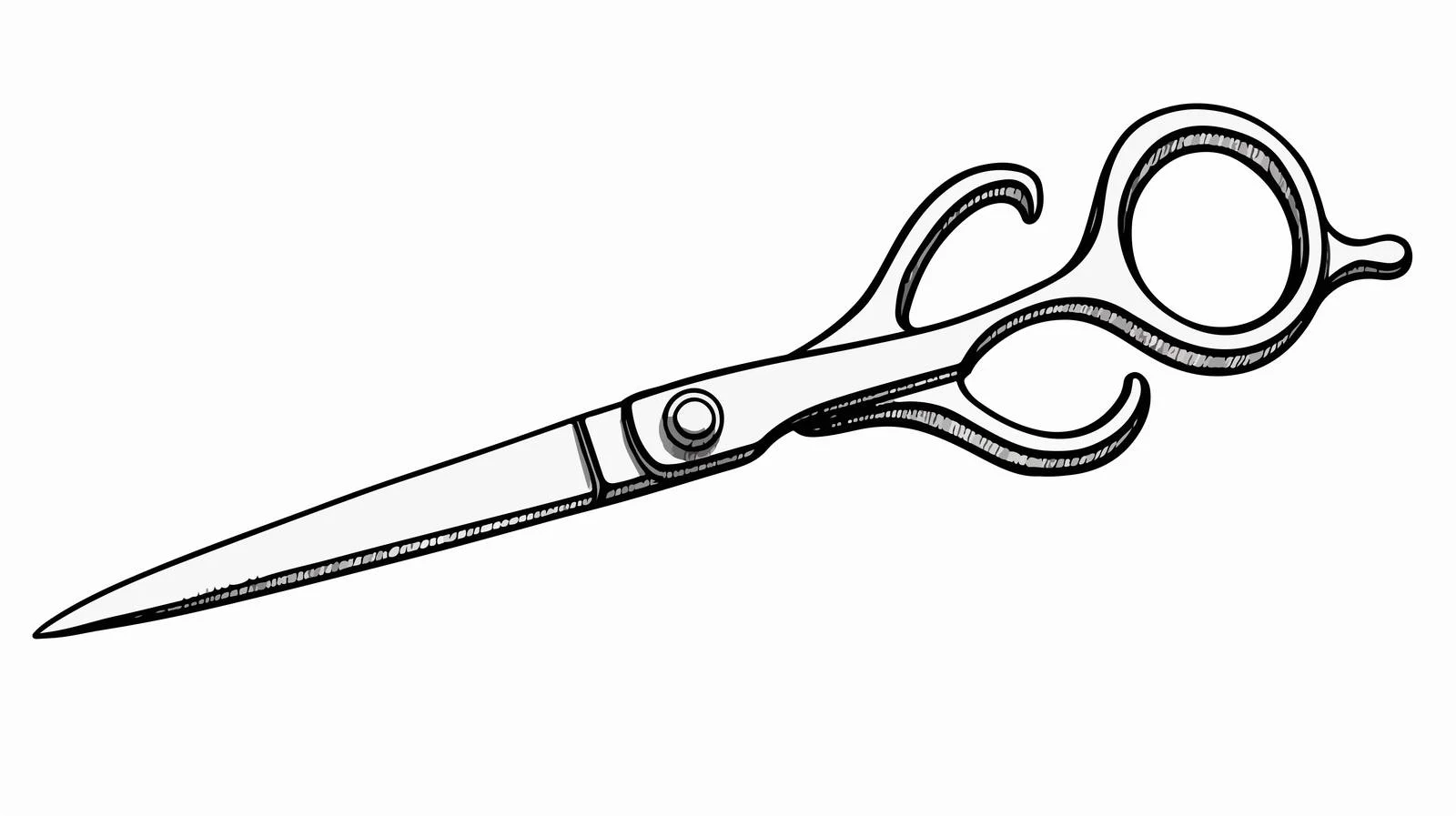 Sewing scissors cartoon illustration — free download from Dotvec