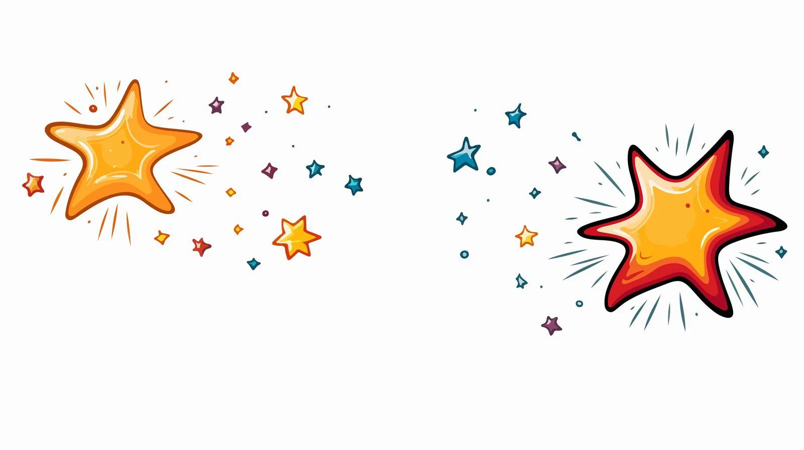 Cartoon Shooting Star Car Illustration — free download from Dotvec