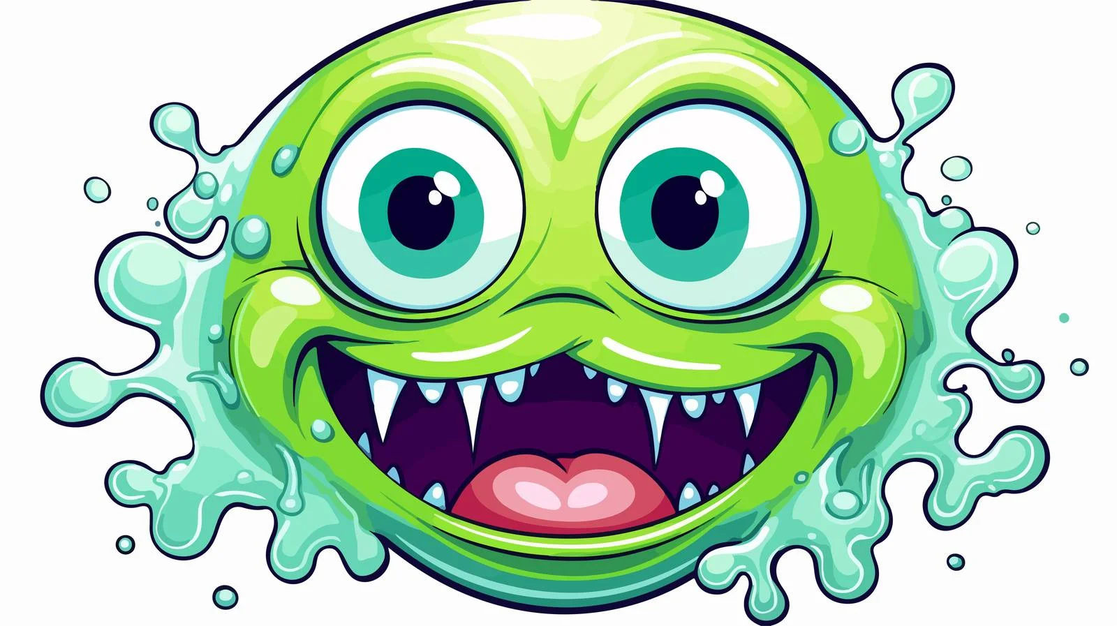 Cute Slime Monster Cartoon Vector Illustration — free download from Dotvec