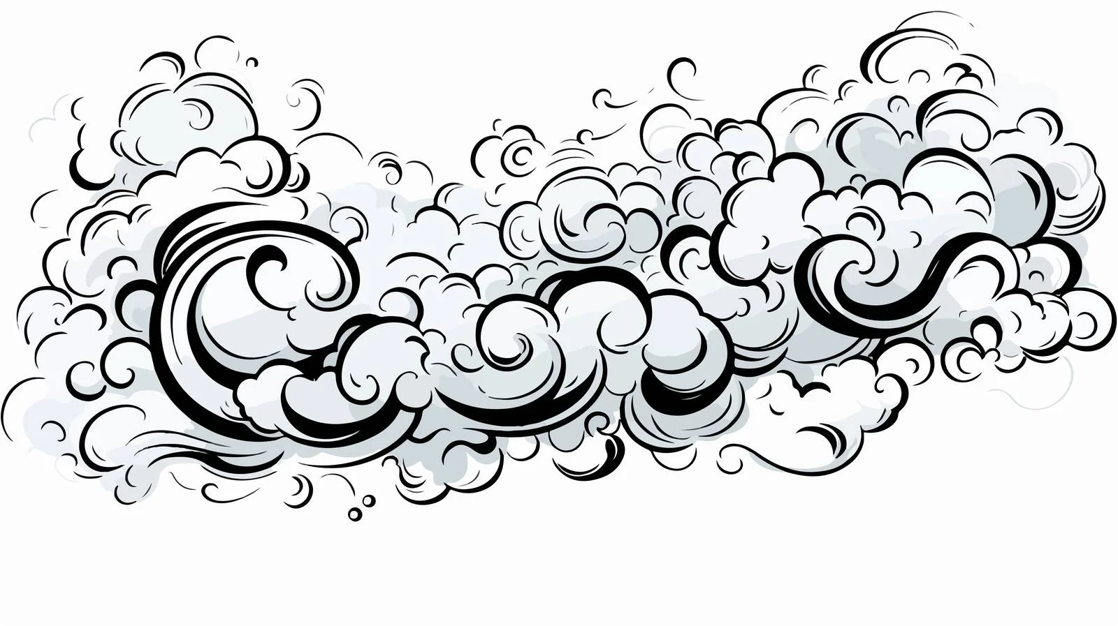 Cartoon Smoke Puffs Vector Illustration — free download from Dotvec