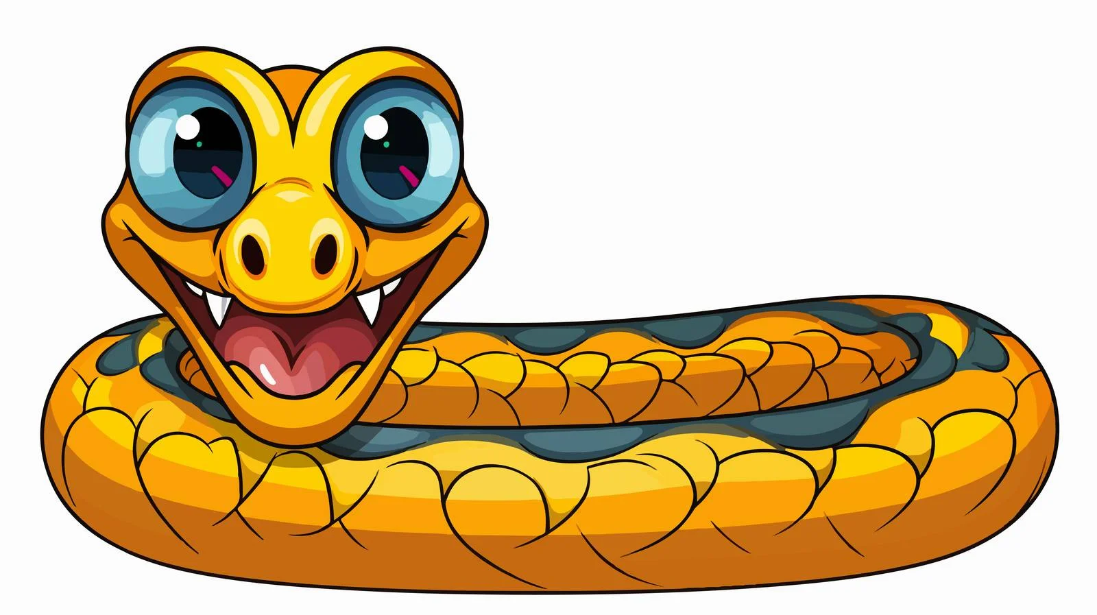 Whimsical Snake Stock Illustration — free download from Dotvec