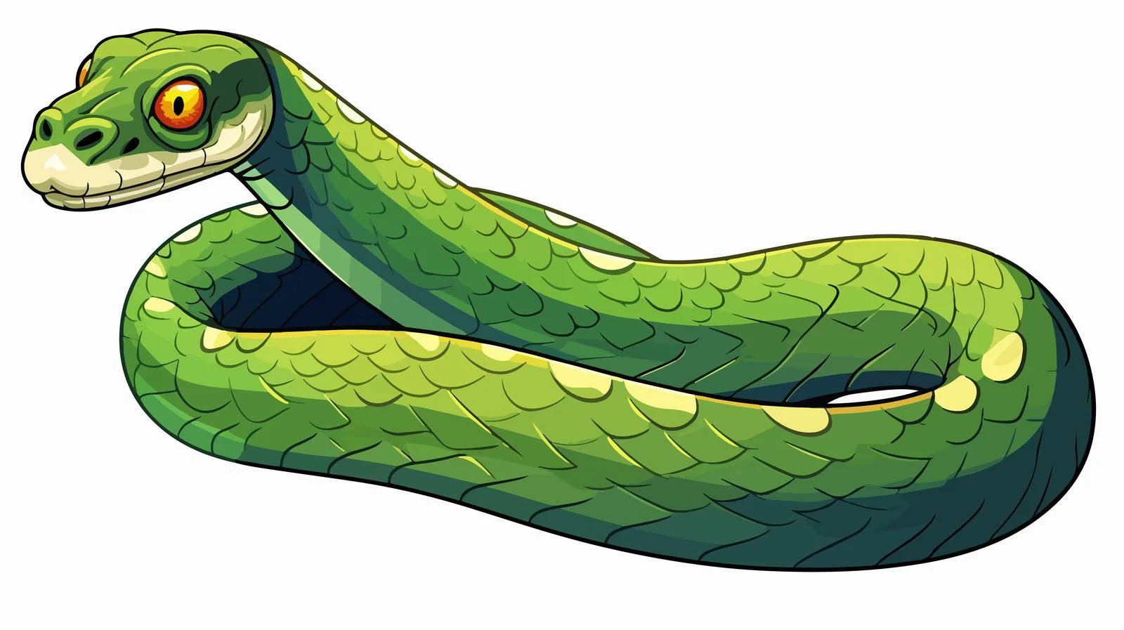 Playful Snake Doodle Illustration — free download from Dotvec