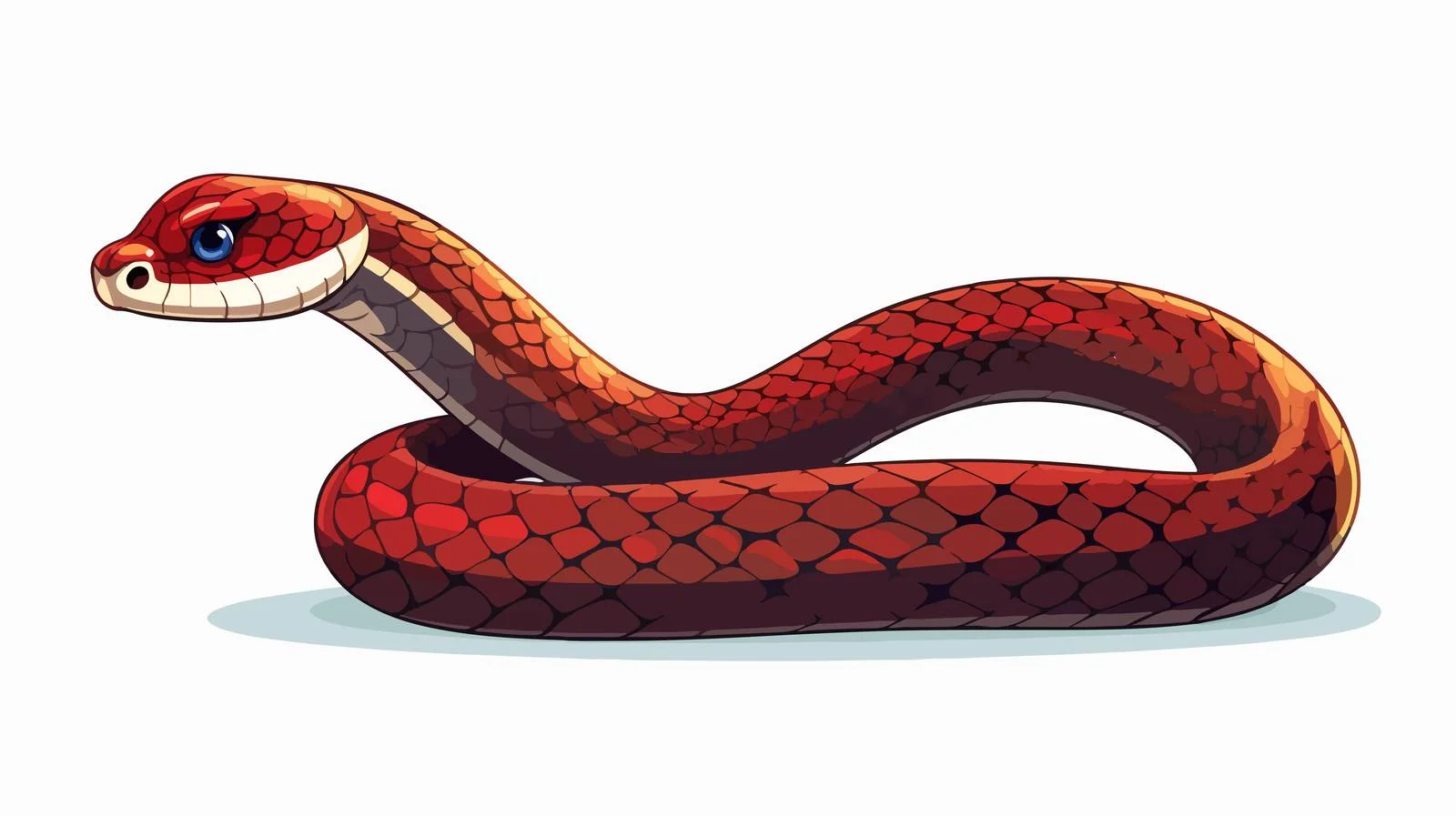 Whimsical Snake Illustration — free download from Dotvec
