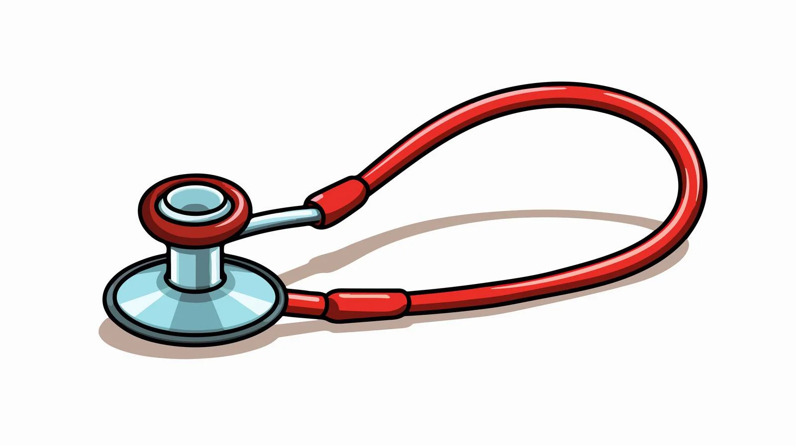 Medical Doodle Stethoscope Vector Illustration — free download from Dotvec