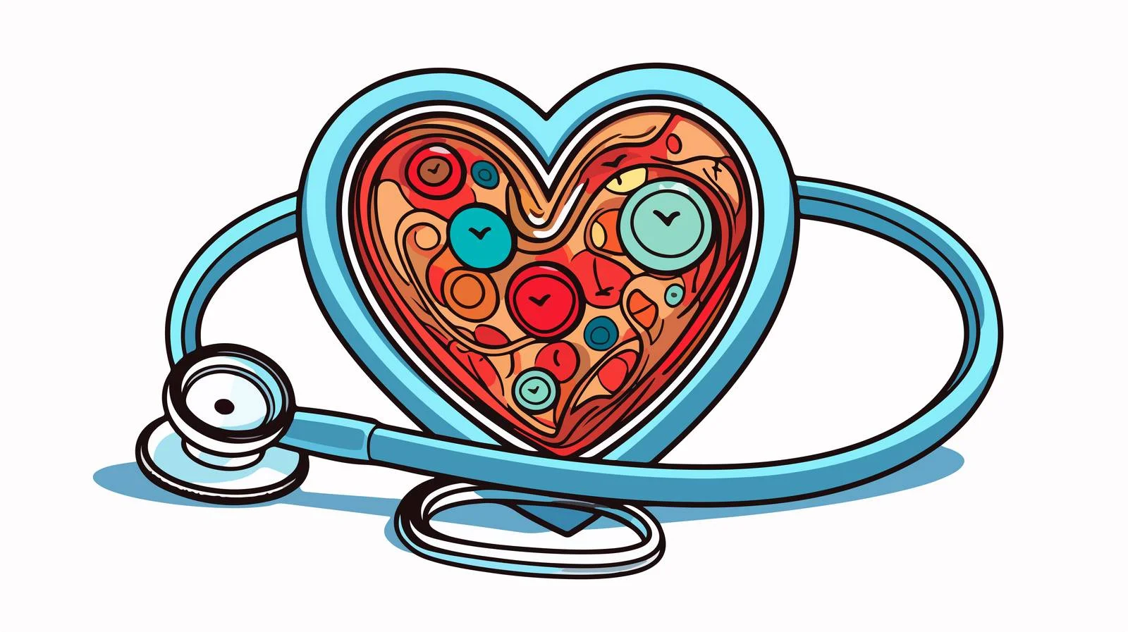 Medical Cartoon Stethoscope Vector Illustration — free download from Dotvec
