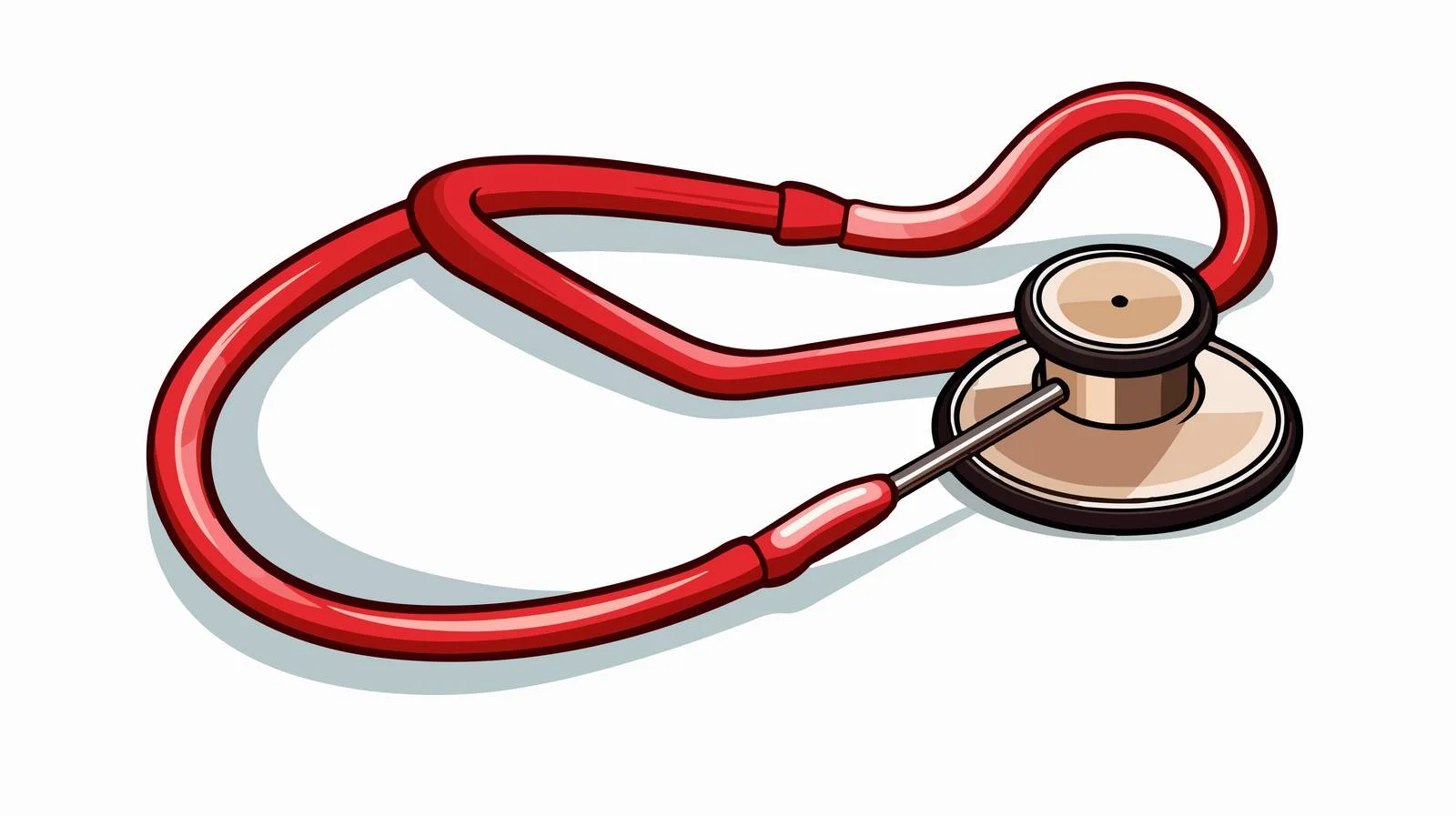 Medical Doodle Stethoscope Vector Illustration — free download from Dotvec