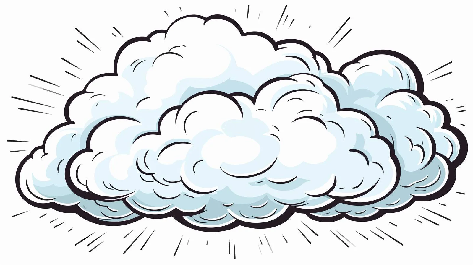 Whimsical Storm Cloud Cartoon Illustration — free download from Dotvec