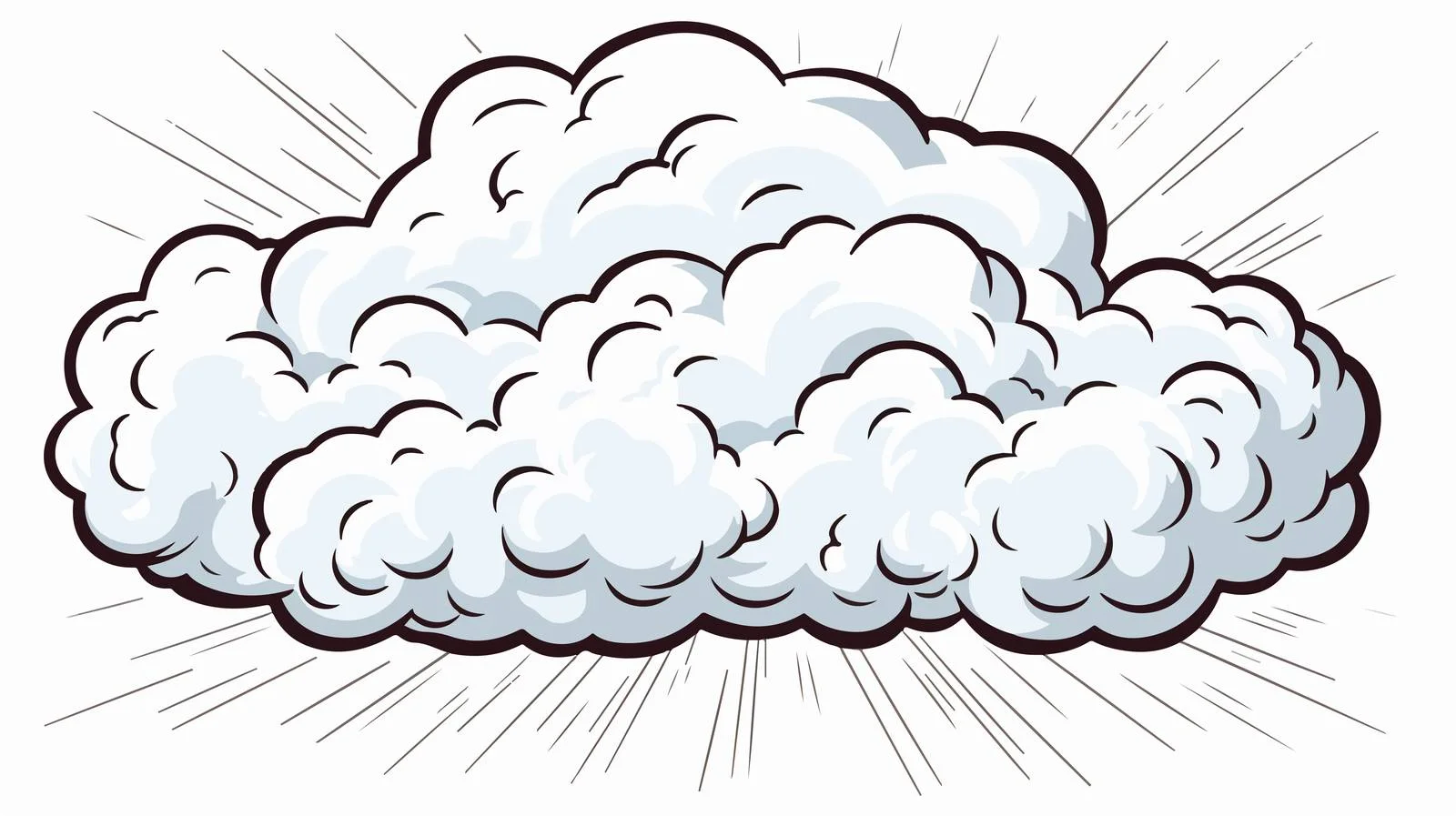 Whimsical Storm Cloud Cartoon Illustration — free download from Dotvec