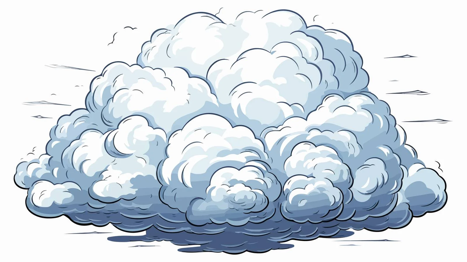 Whimsical Storm Cloud Illustration — free download from Dotvec